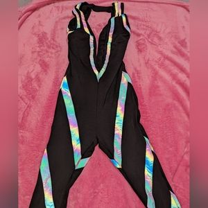 Strobelight Seduction Reflective Catsuit